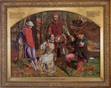 Valentine rescatando a Sylvia de Proteus El británico William Holman Hunt Pinturas al óleo